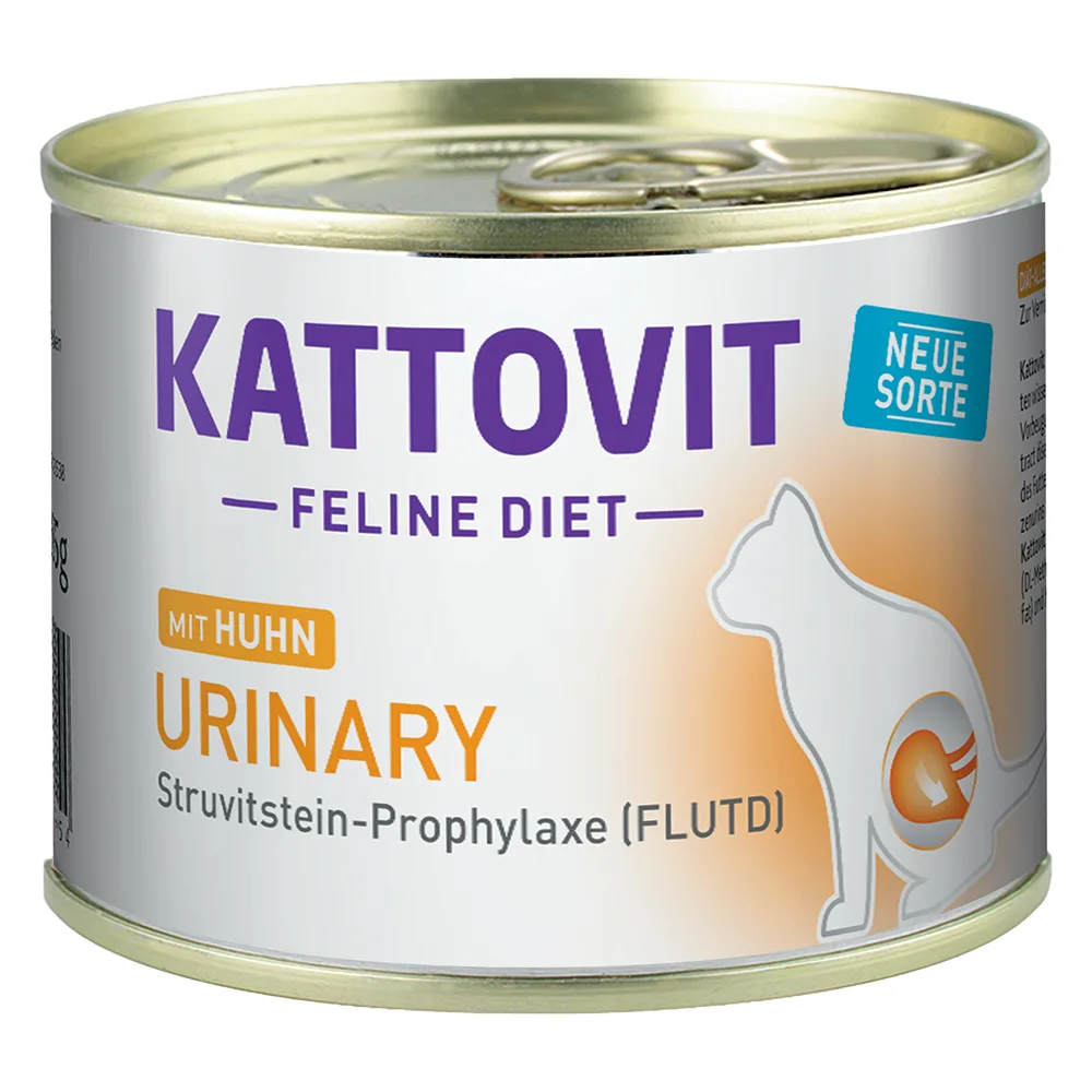 6x185g Urinary (Struvitstenen-Profylaxe) Kip Kattovit Kattenvoer by Kattovit – product photo