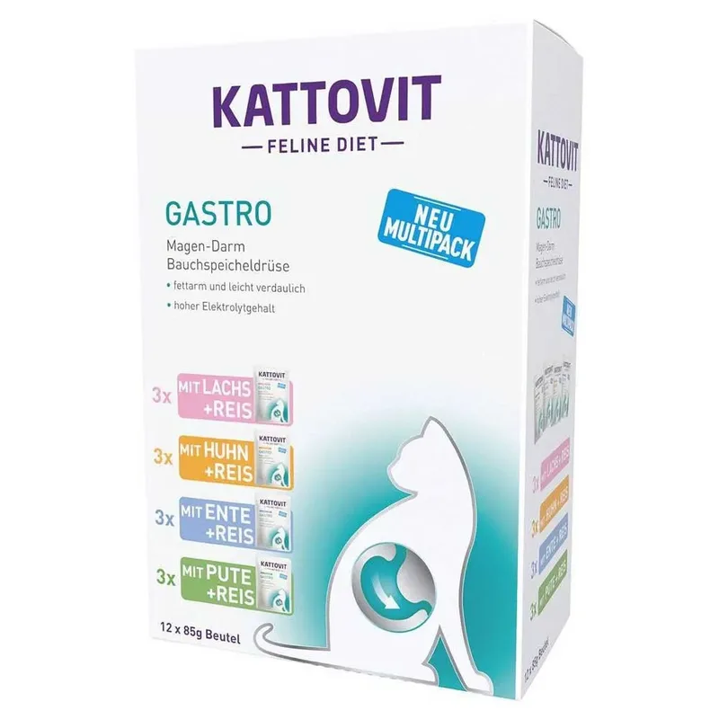 Feline Diet Gastro Nassfutter Für Katzen 85g von Kattovit – Produktfoto 1 von 5
