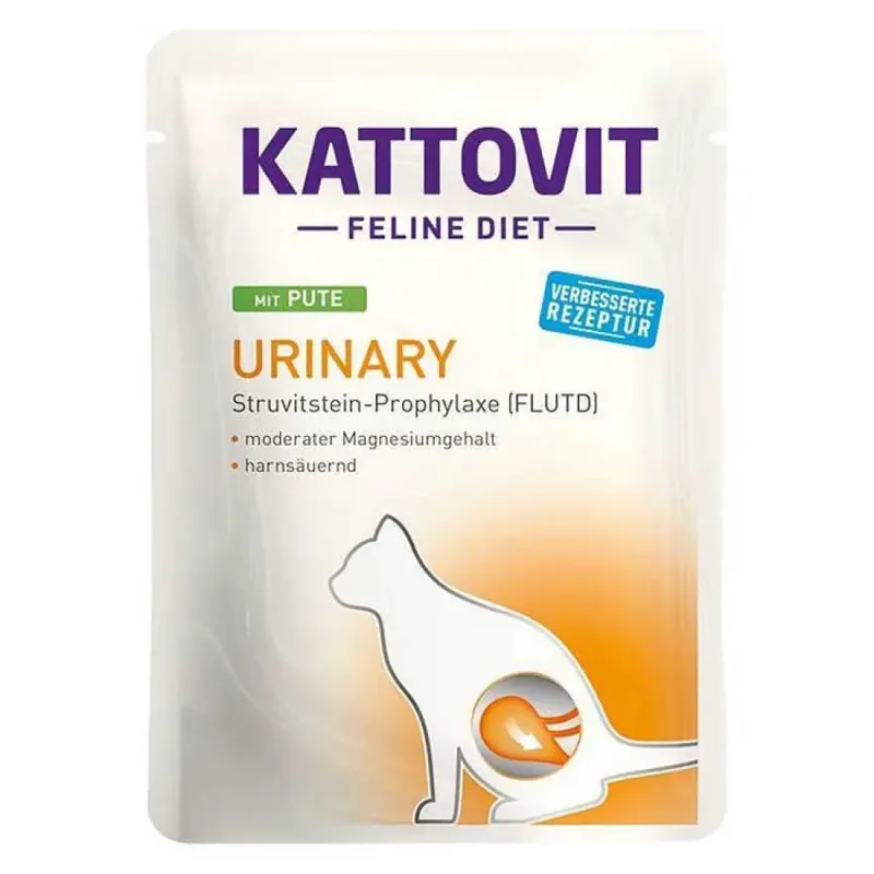 Feline Diet Urinary Turkey Nassfutter Für Katzen 85g von Kattovit – Produktfoto
