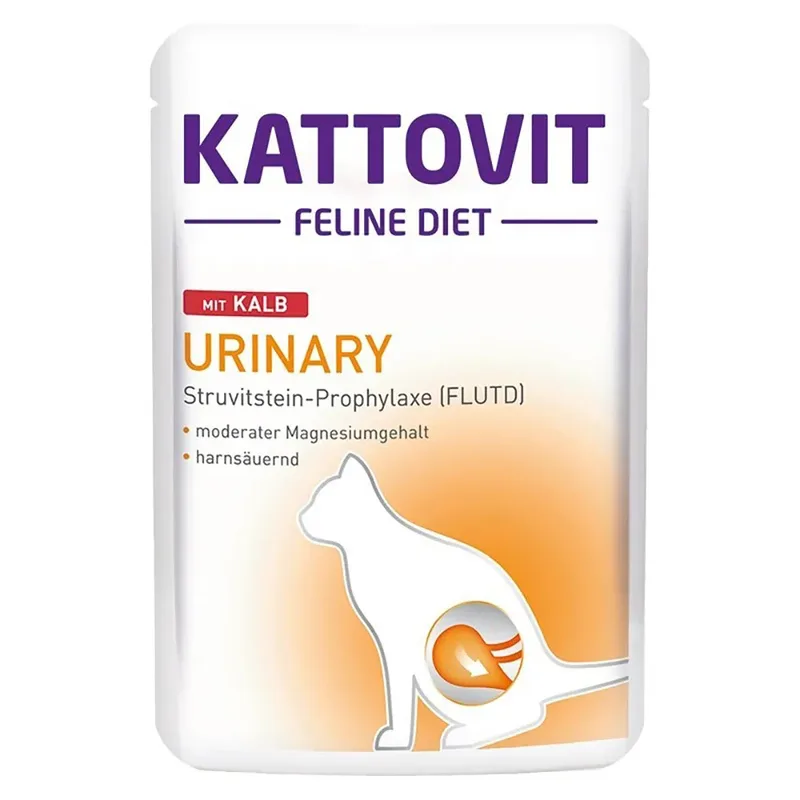 Nourriture Humide Pour Chats Avec Régime Urinaire Veau 85g de Kattovit – photo produit