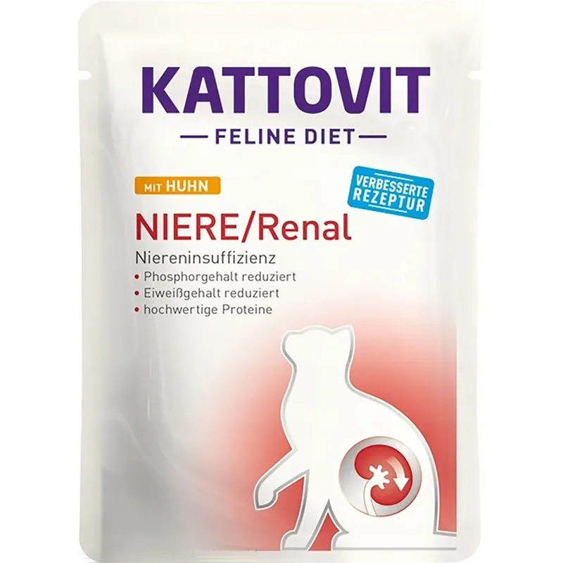 Nier/nierdieet Natvoer Voor Katten Met Kip 85g by Kattovit – product photo
