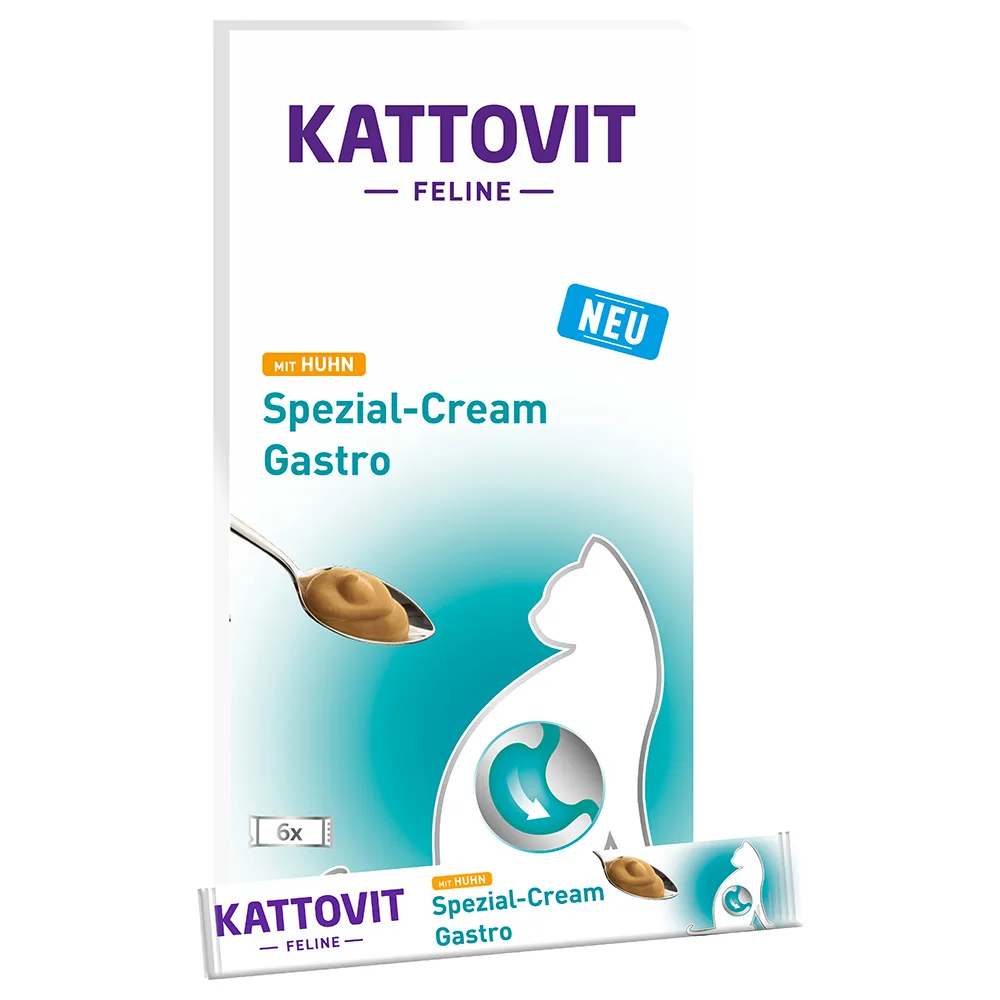 Voordeelpakket: 24x15g Kattovit Gastro Special Cream Kattenvoer nat van Kattovit – productfoto