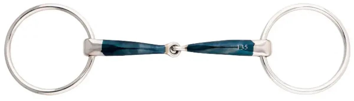 2 ring paardenbit Kavalkade Bradoon Ergonomic by Kavalkade in Blue – product photo