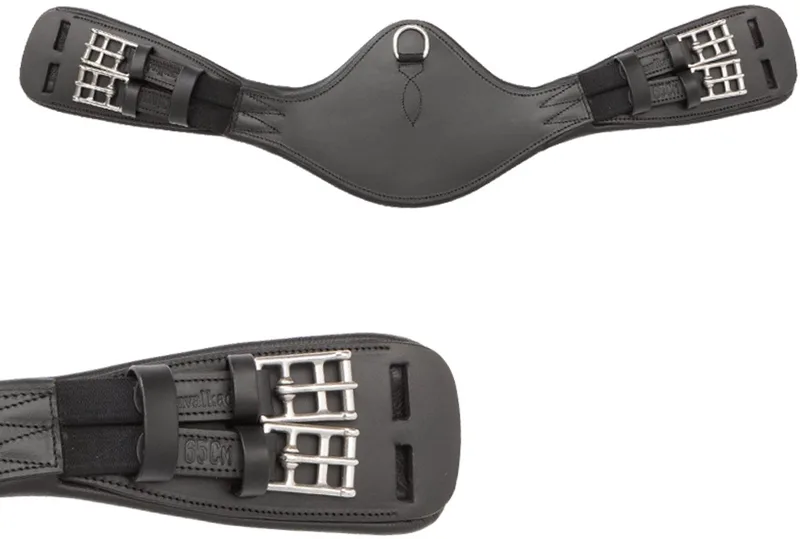 Geolied leren singel met elastiek Kavalkade Foster Casper by Kavalkade in Black – product photo