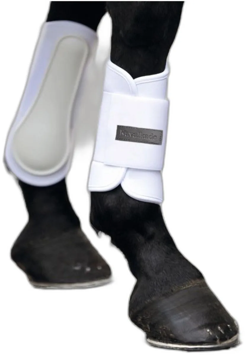 Gesloten neopreen slobkousen voor paarden Kavalkade Softy de Kavalkade en Blanc – photo produit