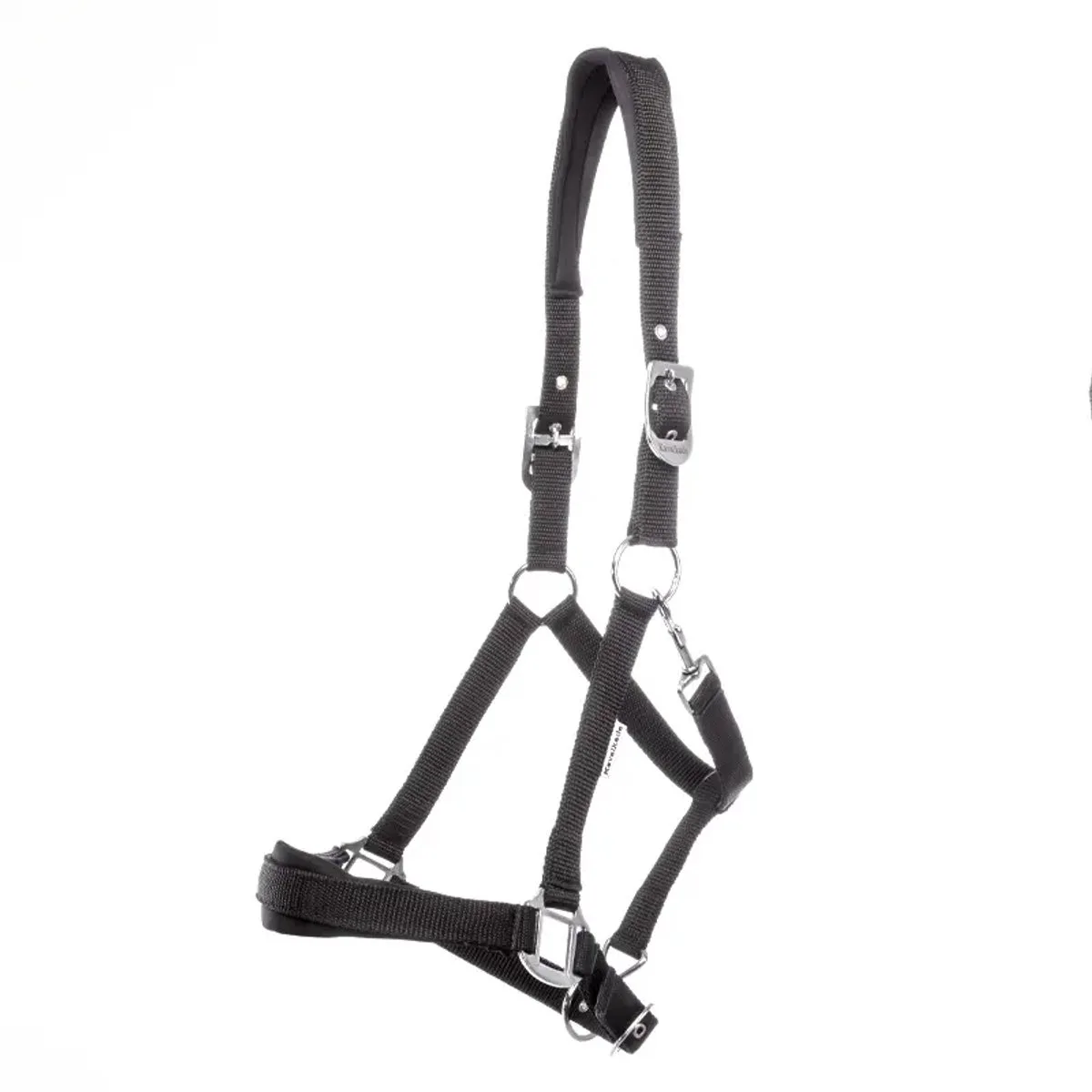 Nylon paardenhalster Kavalkade Classic Simple van Kavalkade in Zwart, Wit – productfoto