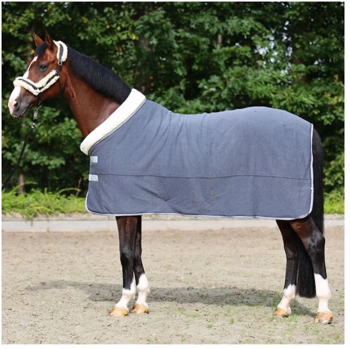 Stal- of transportdeken voor paarden Kavalkade Elegance by Kavalkade in Grey – product photo