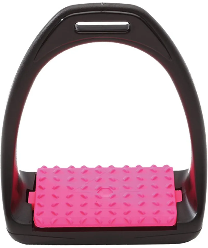 Stijgbeugels - Reflex - Wijd - One Size - Zwart/Roze by Kavalkade in Black – product photo