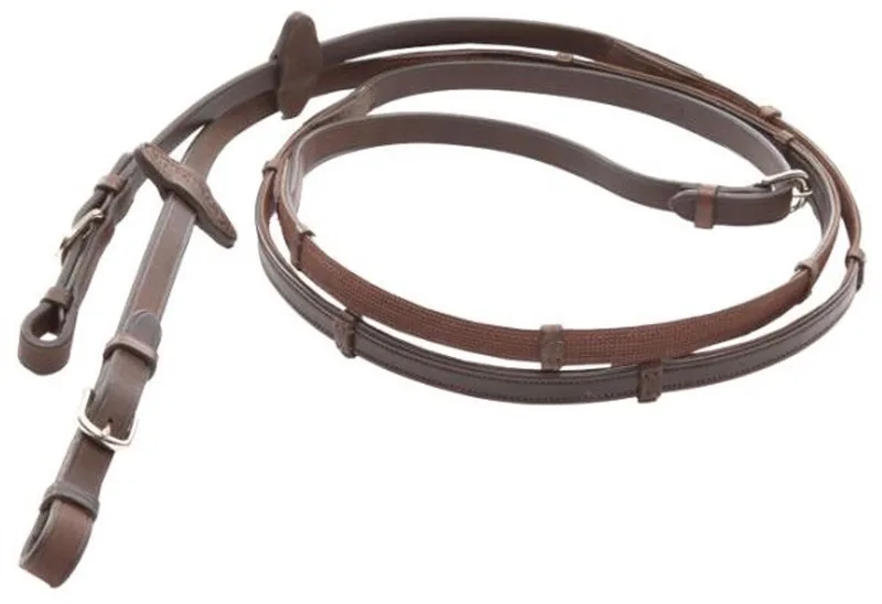 Teugels voor paarden Kavalkade Softgrip de Kavalkade en Marron – photo produit