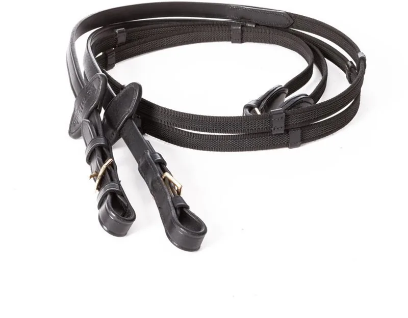 Teugels voor rubberen paarden Kavalkade Gold de Kavalkade en Marron – photo produit