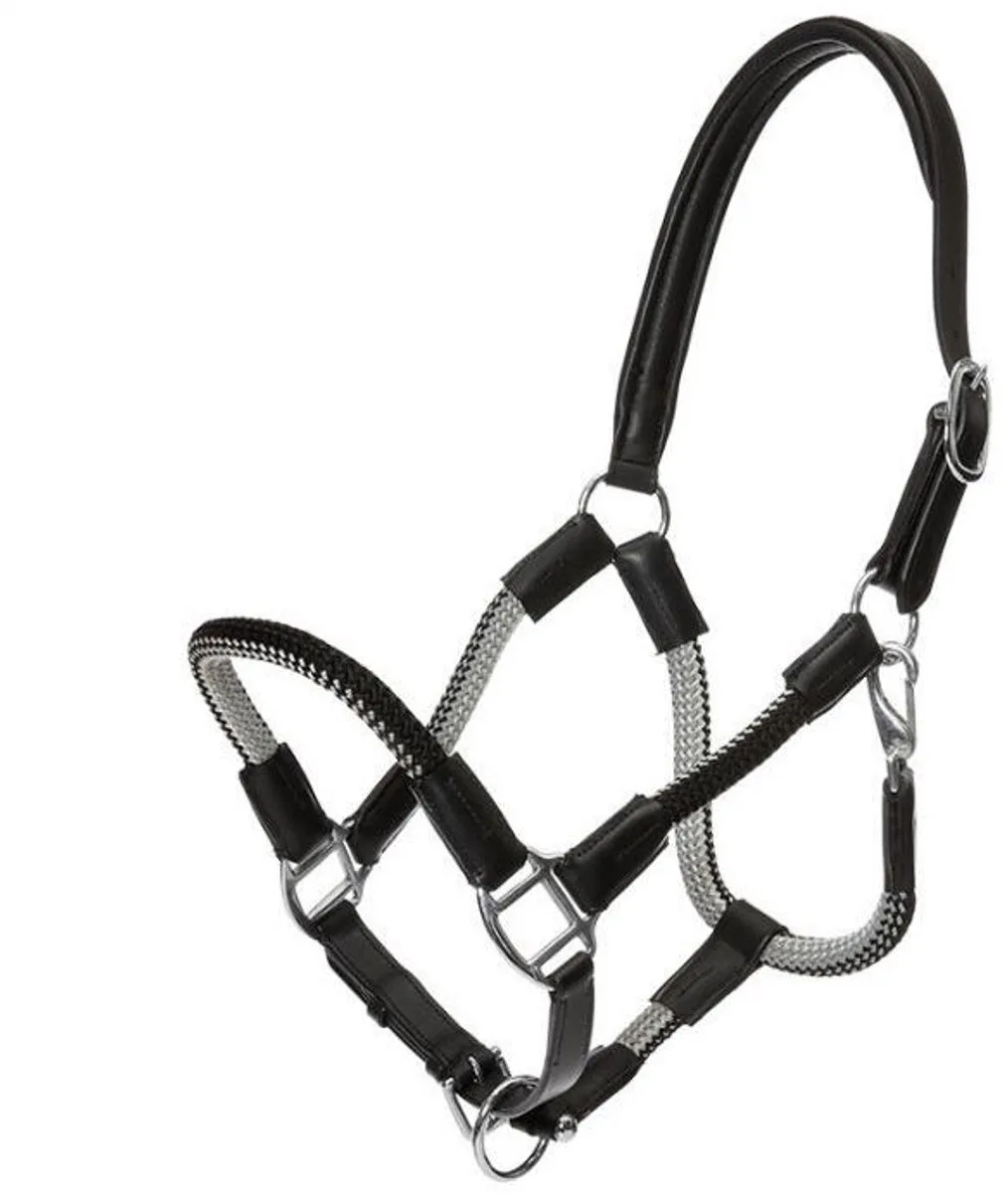 Halfterset Cavo mit Strick WB (Warmblut) von Kavalkade in Schwarz – Produktfoto