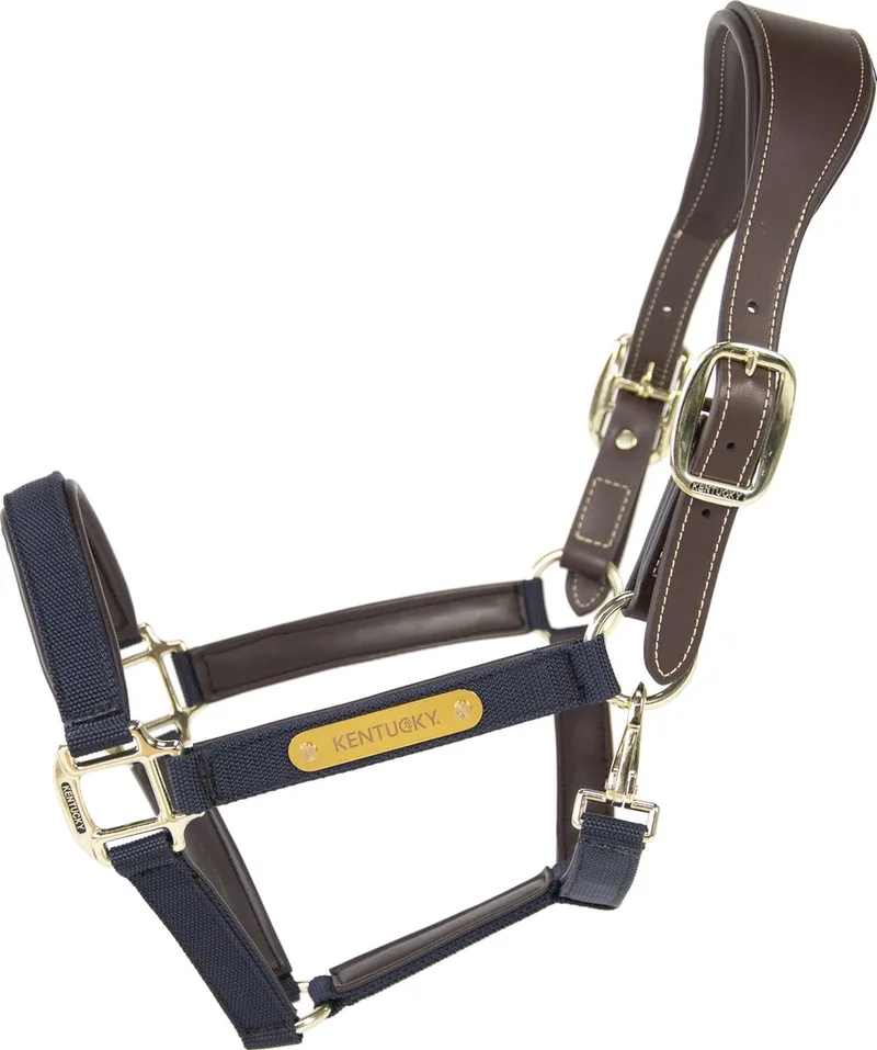 Anatomisch Halster - Marine - Nylon - Maat Full de Kentucky Horsewear en Marineblauw – photo produit
