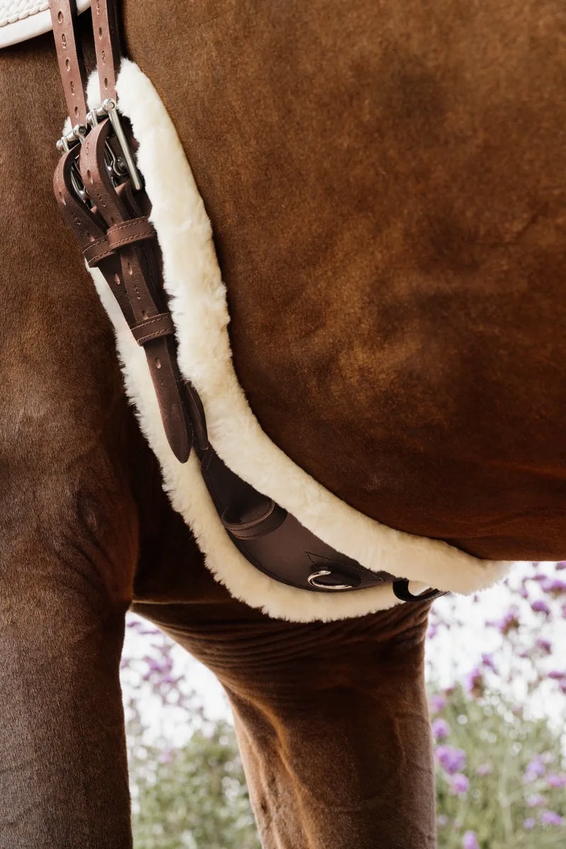 Anatomische Korte Singel wol/bont 65 cm de Kentucky Horsewear en Marron – photo produit