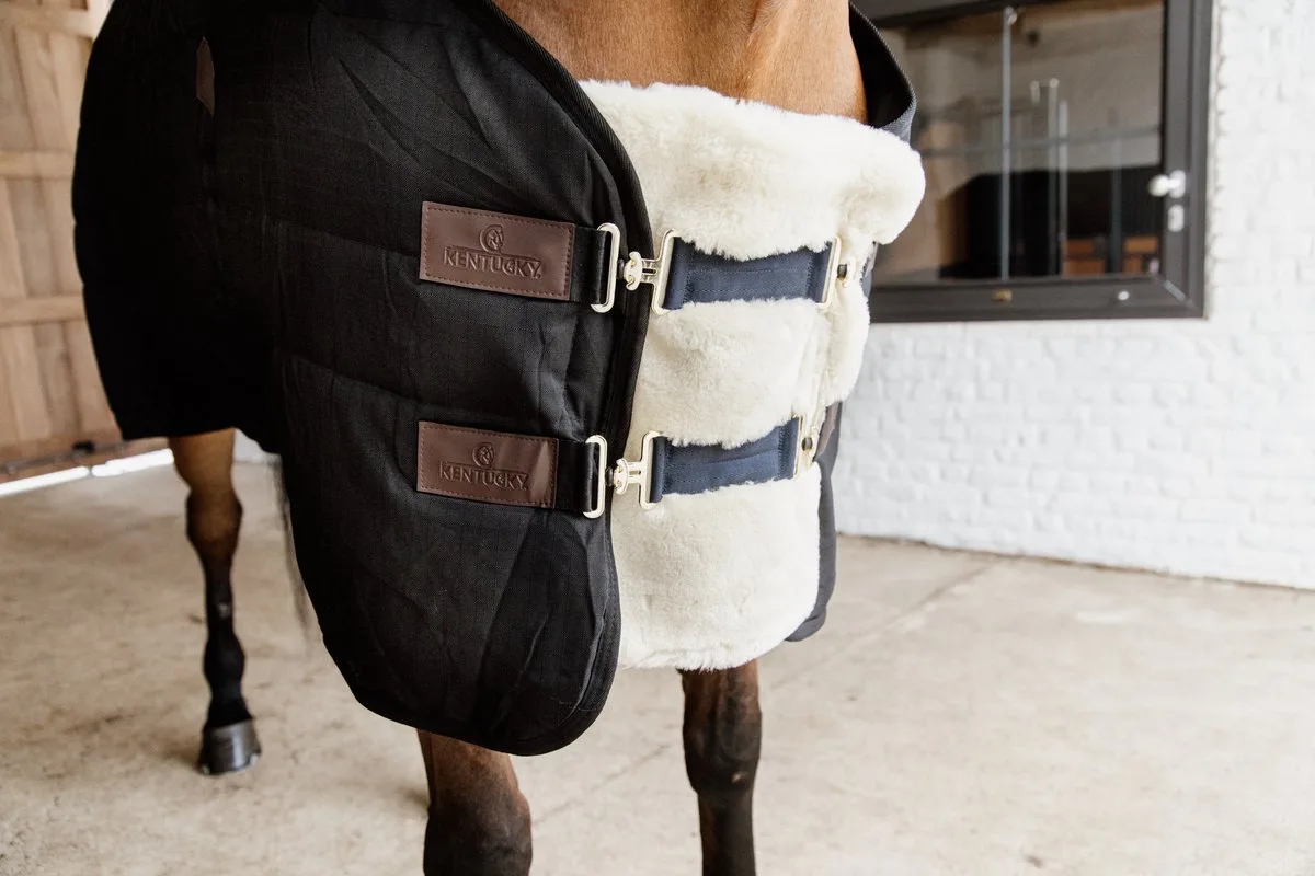 Borst Verlenger - Vegan Bont - Incl 2 sluitingen de Kentucky Horsewear en Naturel – photo produit