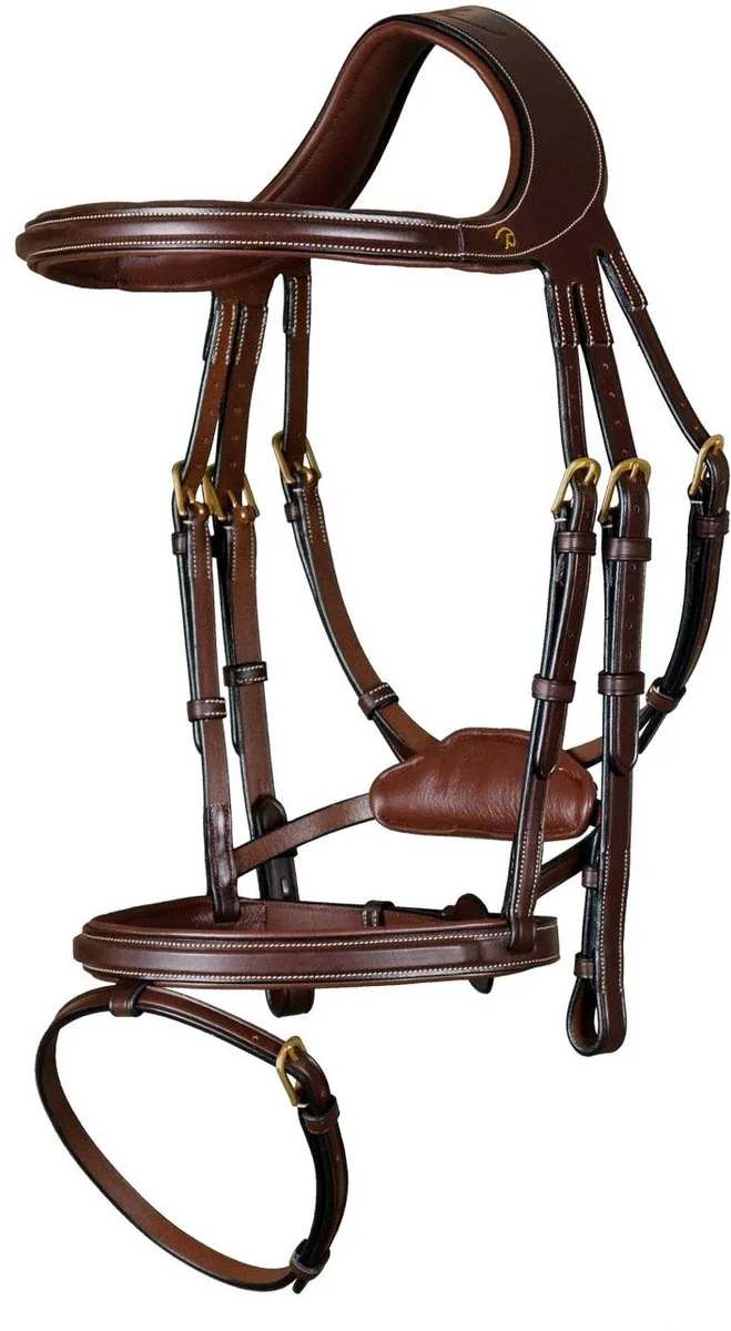 Difference Hoofdstel OVER - Dy'on Leer by Kentucky Horsewear in Brown – product photo
