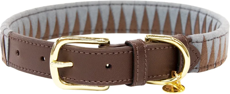 Dogwear - Dog collar triangle' Size XXS-31cm - Hondenriem by Kentucky Horsewear in Brown – product photo