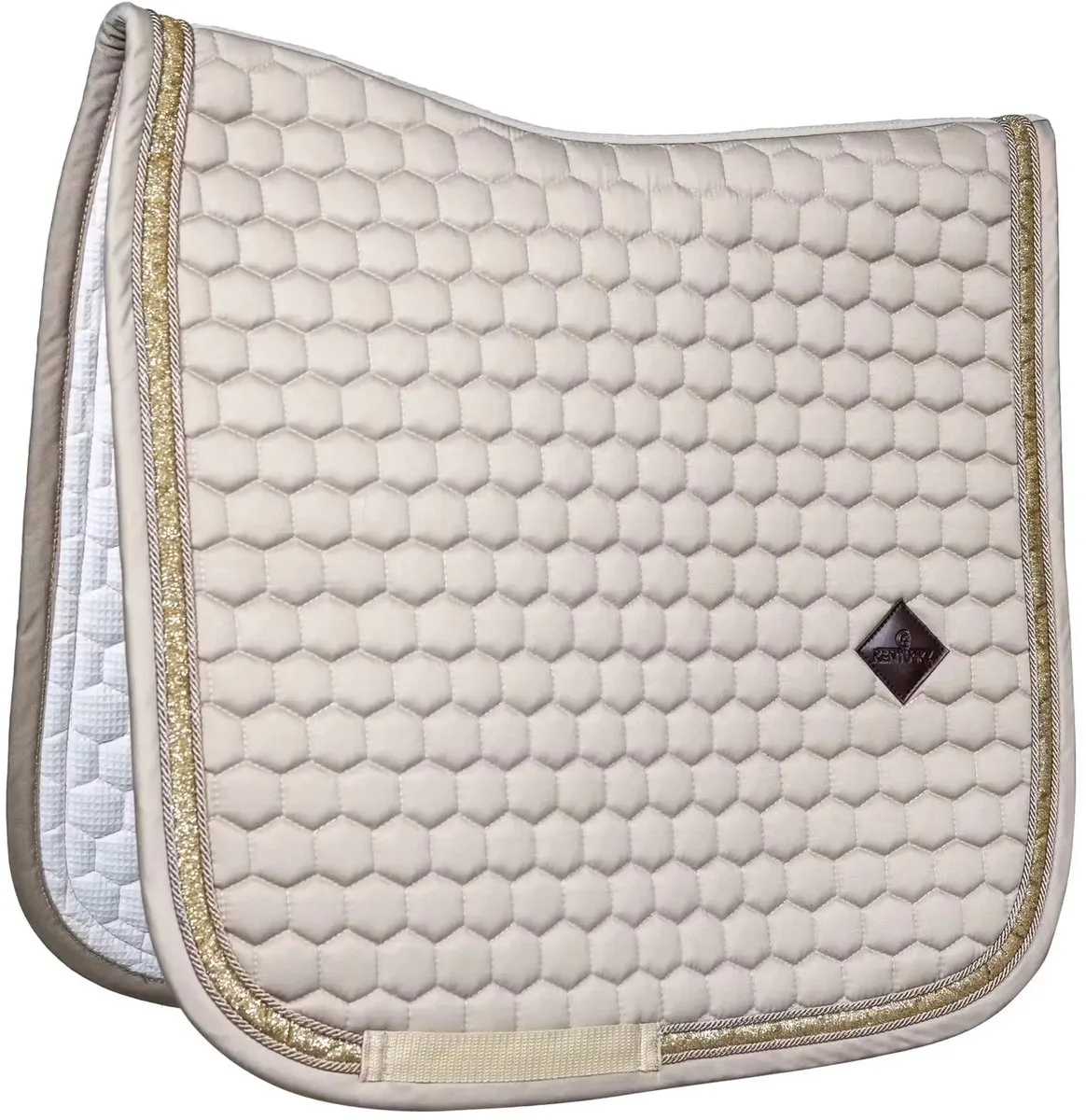 Dressuurmat voor paard met glitters Kentucky Horsewear van Kentucky Horsewear in Beige – productfoto