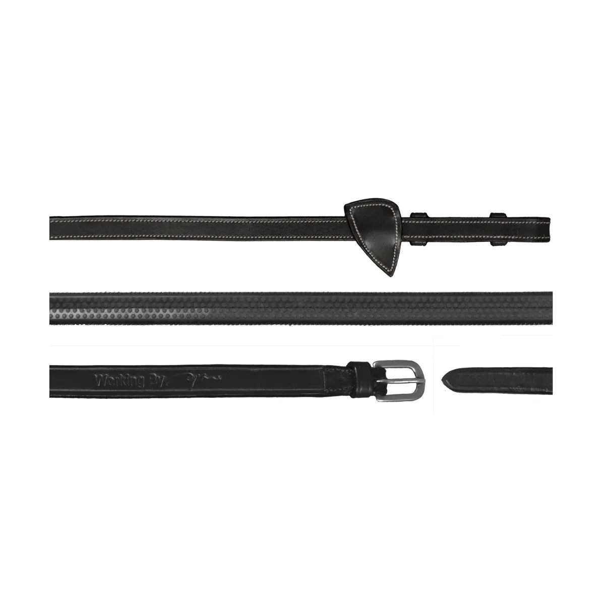 Dy'on - 1/2 Rubberteugels Pony de Kentucky Horsewear en Noir – photo produit