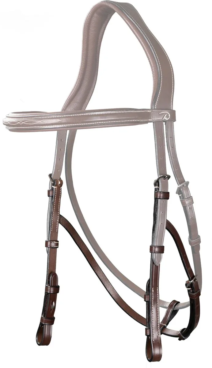Dy'on - Hackamore bakstukken Cob by Kentucky Horsewear in Brown – product photo