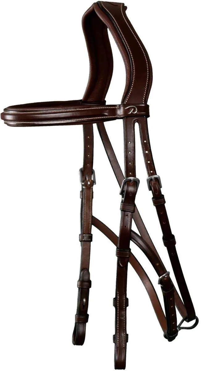 Dy'on - Hackamore hoofdstel Full van Kentucky Horsewear in Bruin – productfoto