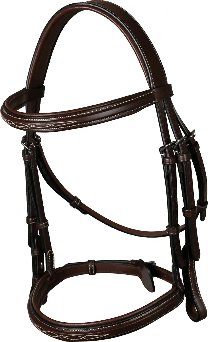 Dy'on - Hoofdstel met Franse neusriem Over von Kentucky Horsewear in Braun – Produktfoto