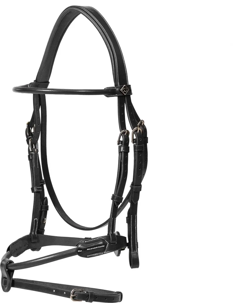 Dy'on - Rondgenaaid leren hoofdstel WO von Kentucky Horsewear in Schwarz – Produktfoto