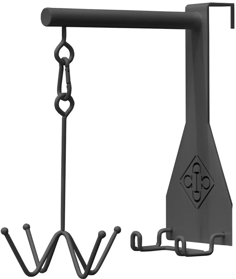 Grooming Deluxe - Bridle Hook 4 prong with hook attachment black von Kentucky Horsewear in Schwarz – Produktfoto