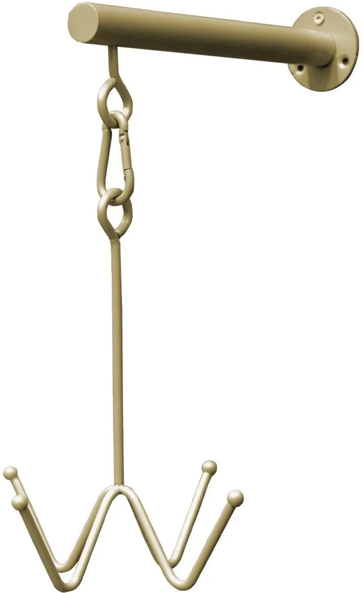 Grooming Deluxe - Bridle Hook 4 prong with wall attachment gold von Kentucky Horsewear in Gold – Produktfoto