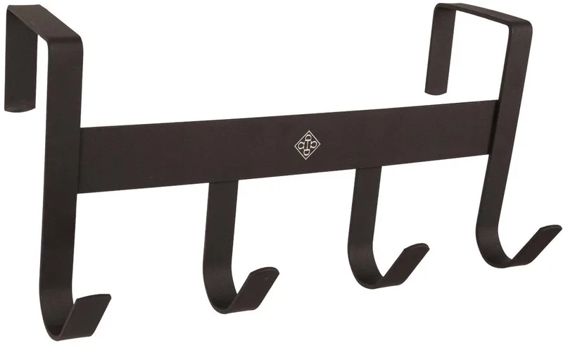 Grooming Deluxe - Bridle Rack metal with 4 hooks matt black de Kentucky Horsewear en Noir – photo produit