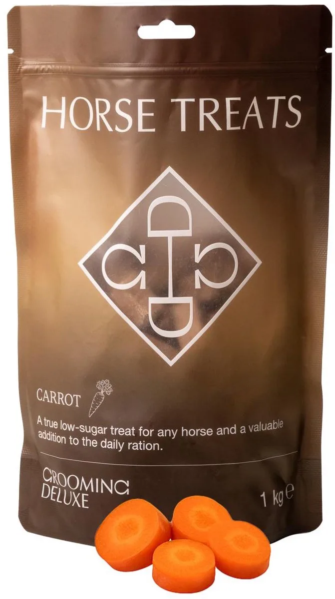Grooming Deluxe - Paardensnoepje wortel 1kg de Kentucky Horsewear en Naturel – photo produit