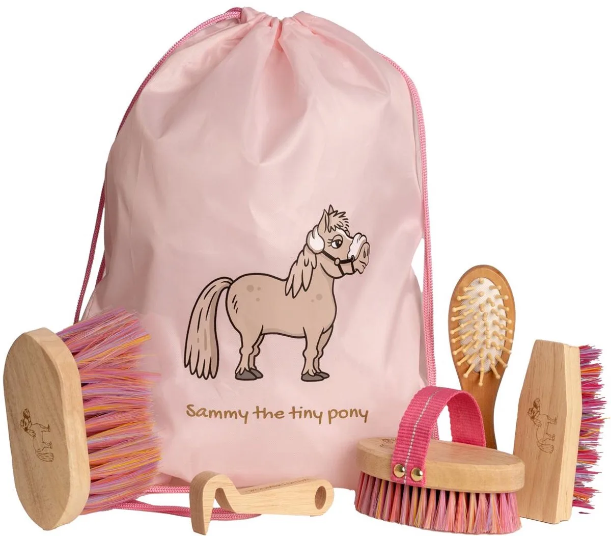 Grooming Deluxe - Sammy kids borsteltas oude roze set de Kentucky Horsewear en Oudroze – photo produit