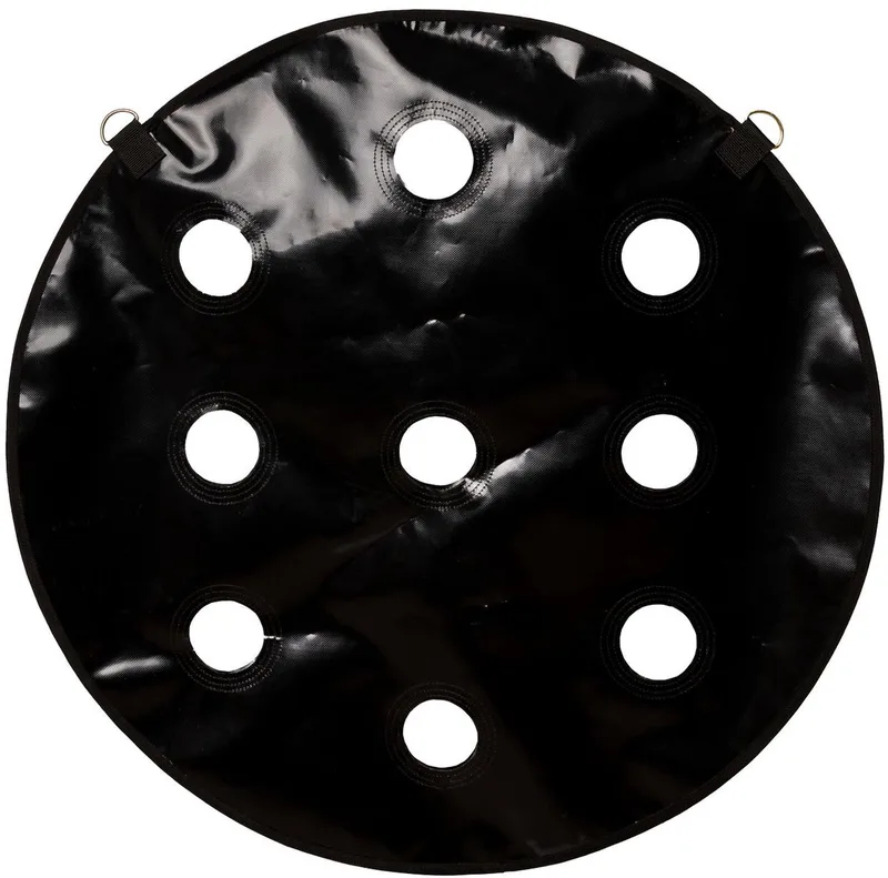 Grooming Deluxe - Speel- & hooizak slowfeeder rond size XL 110cm de Kentucky Horsewear en Noir – photo produit