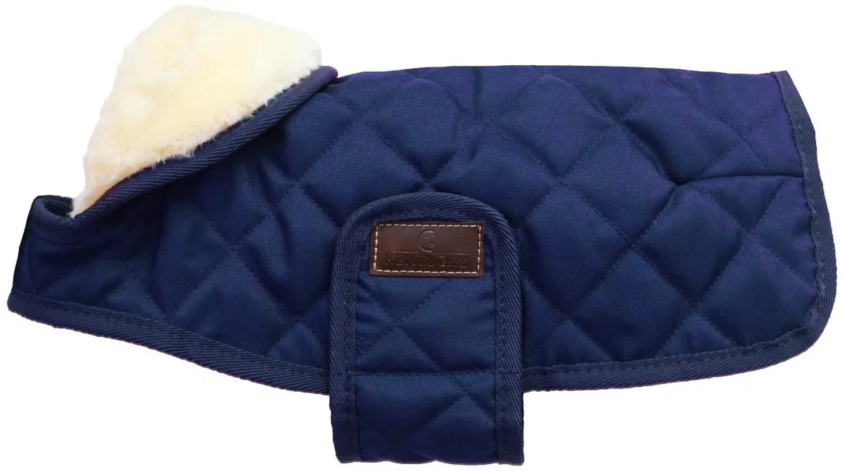 Hondenjas - L - 51-59cm de Kentucky Horsewear en Marineblauw – photo produit