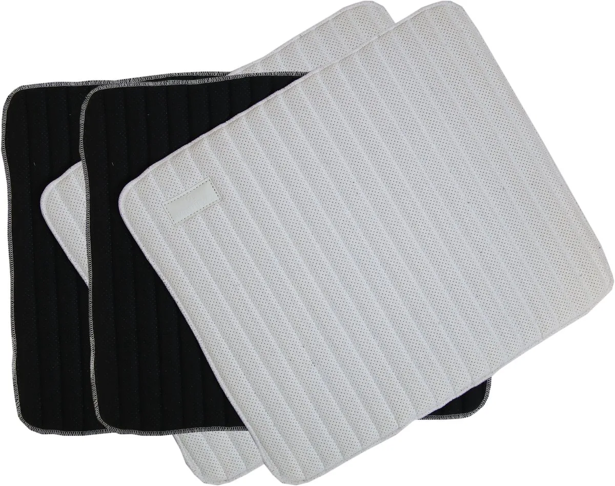 Onderbandages Absorb wit/zwart 45 x 30 de Kentucky Horsewear en Blanc – photo produit
