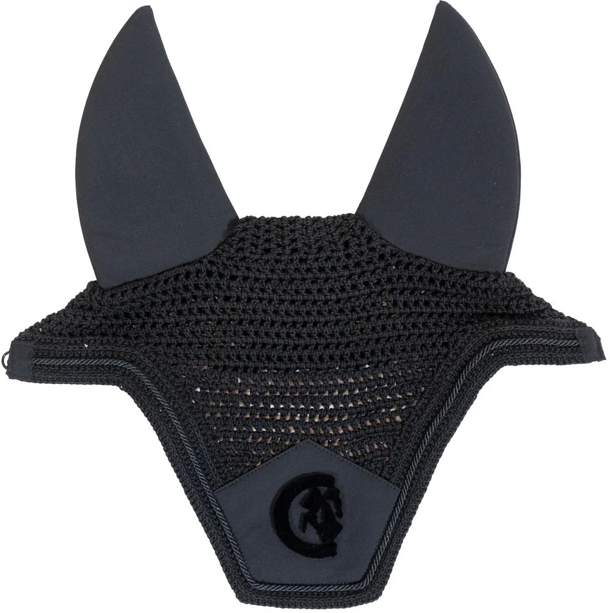 Oornetje Wellington 3D Logo zwart soundless Full von Kentucky Horsewear – Produktfoto
