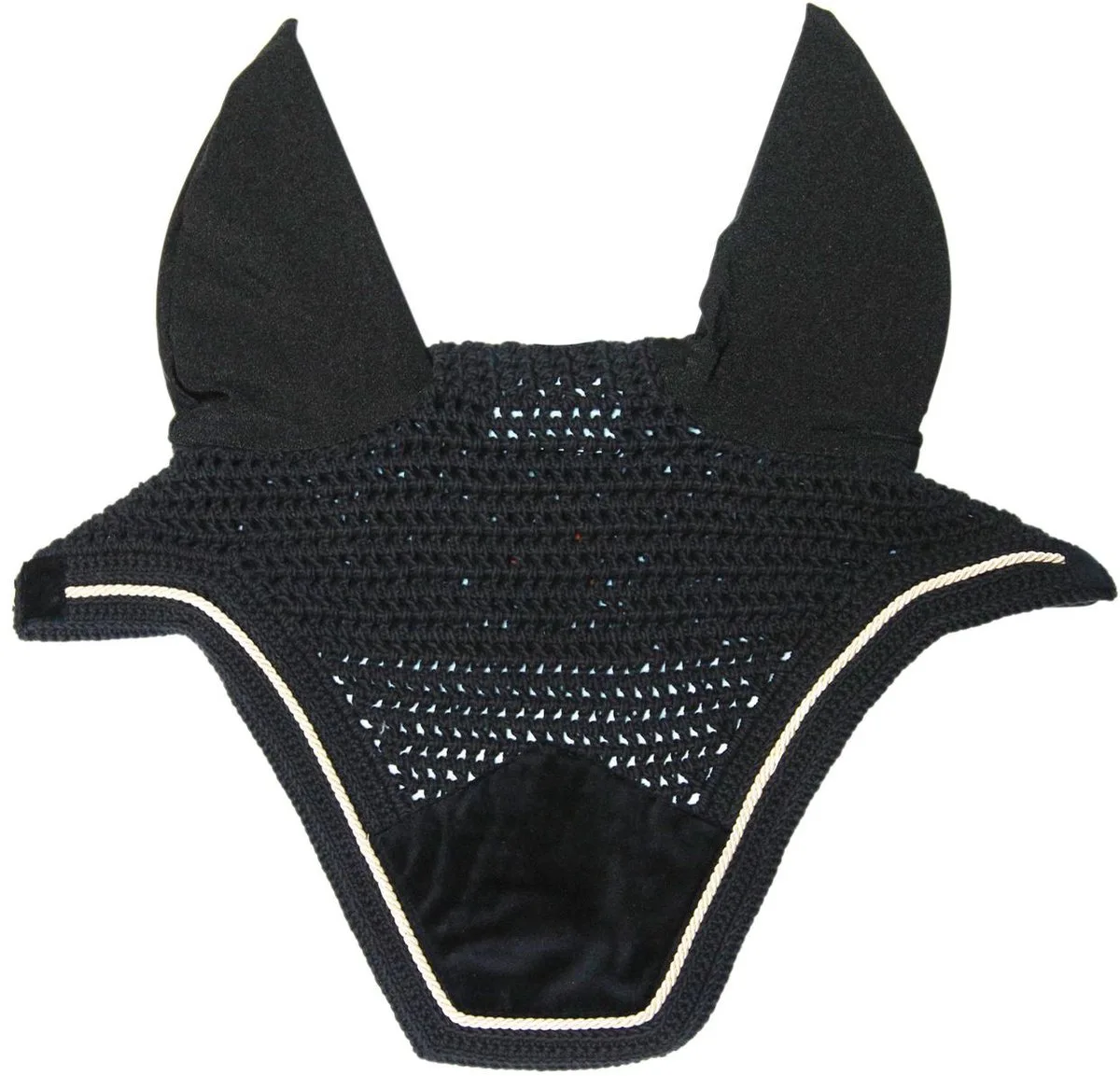 Oornetje Wellington soundless basic velvet zwart fra Kentucky Horsewear – produktbillede