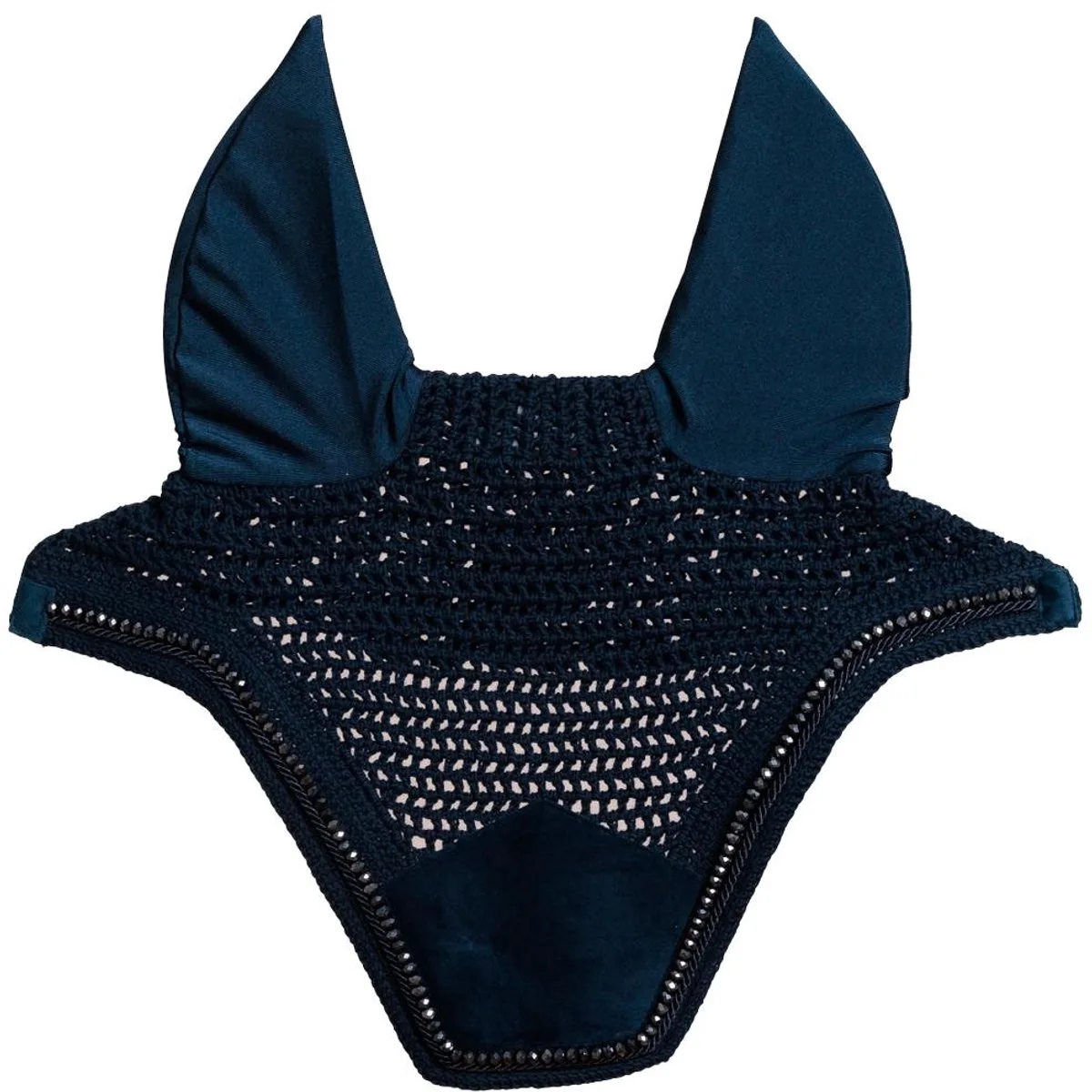 Oornetje Wellington soundless velvet pearls marine de Kentucky Horsewear – photo produit