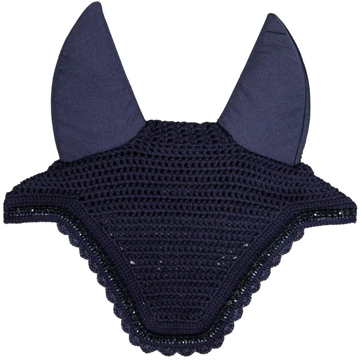 Oornetje Wellington stone & pearl soundless donker navy de Kentucky Horsewear – photo produit
