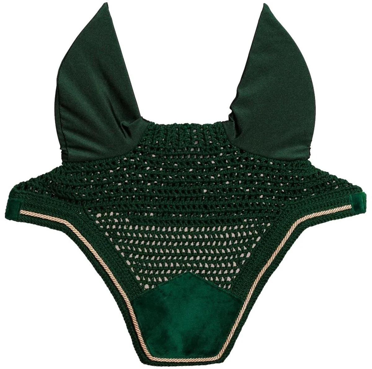 Oornetje Wellington velvet donkergroen de Kentucky Horsewear – photo produit