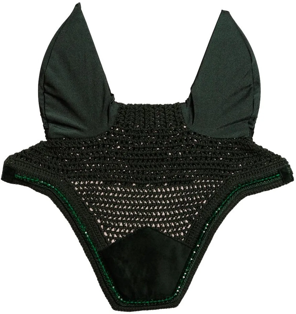 Oornetje Wellington velvet pearls dennengroen von Kentucky Horsewear – Produktfoto