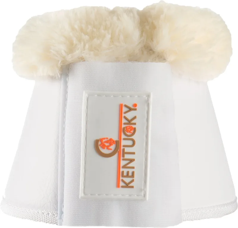 Paarden Springschoenen - Sheepskin Leather - Maat XXL by Kentucky Horsewear in White – product photo