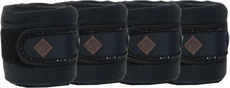 Polar fleece bandages pearls de Kentucky Horsewear en Noir – photo produit