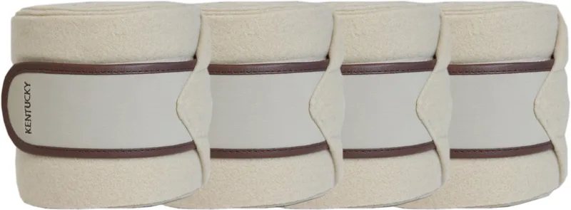 Polar Fleecedeken Bandages by Kentucky Horsewear in Beige – product photo