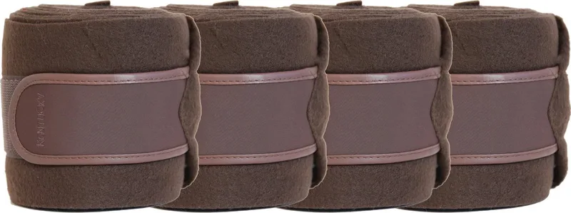 Polar Fleecedeken Bandages by Kentucky Horsewear in Brown – product photo