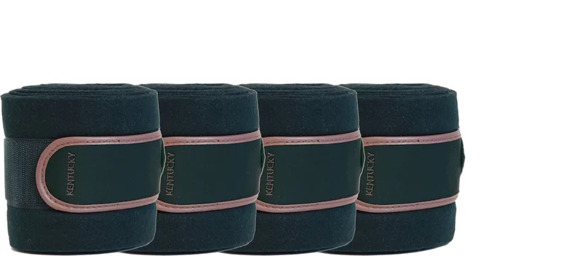 Polar Fleecedeken Bandages - Dennegroen de Kentucky Horsewear en Dennengroen – photo produit