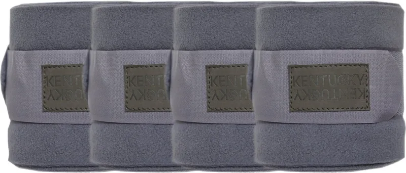 Polar Fleecedeken Bandages - Set of 4 - Grey - Maat Full by Kentucky Horsewear in Grey – product photo