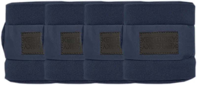 Polar Fleecedeken Bandages - Set van 4 - Navy - Maat Full de Kentucky Horsewear en Marineblauw – photo produit