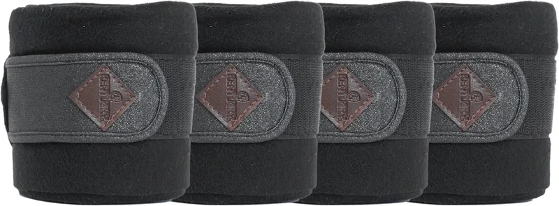 Polar Fleecedeken Glitter Bandages - Maat Full de Kentucky Horsewear en Noir – photo produit