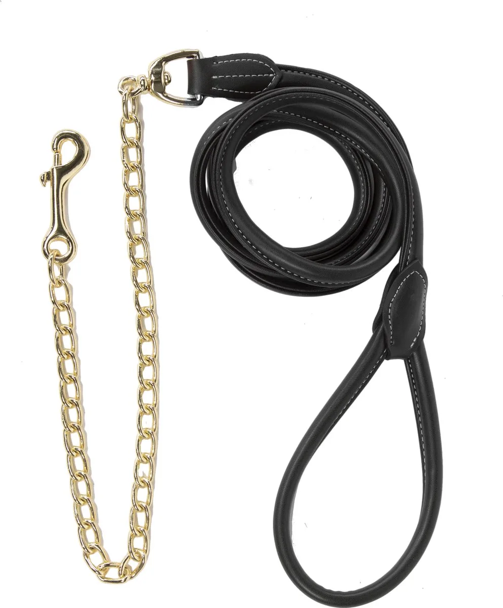Presentatielijn Leder Chain 270 cm de Kentucky Horsewear en Noir – photo produit