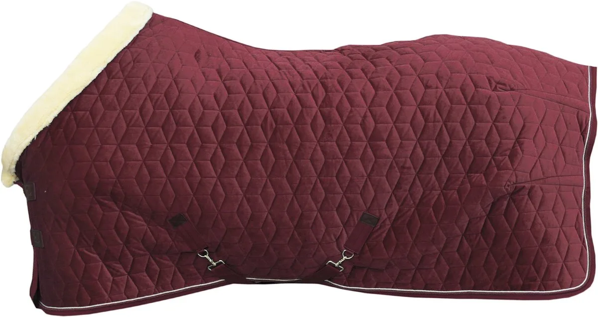 Show Rug Velvet deken 90-4'9 160g de Kentucky Horsewear en Bordeaux – photo produit